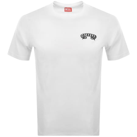 Diesel T Adjust AA9 T Shirt White | Mainline Menswear us
